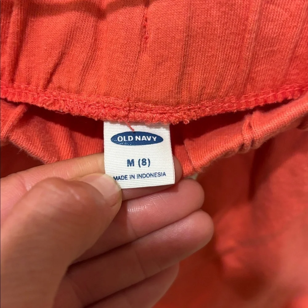 Old Navy Red Athletic Shorts with White Trim